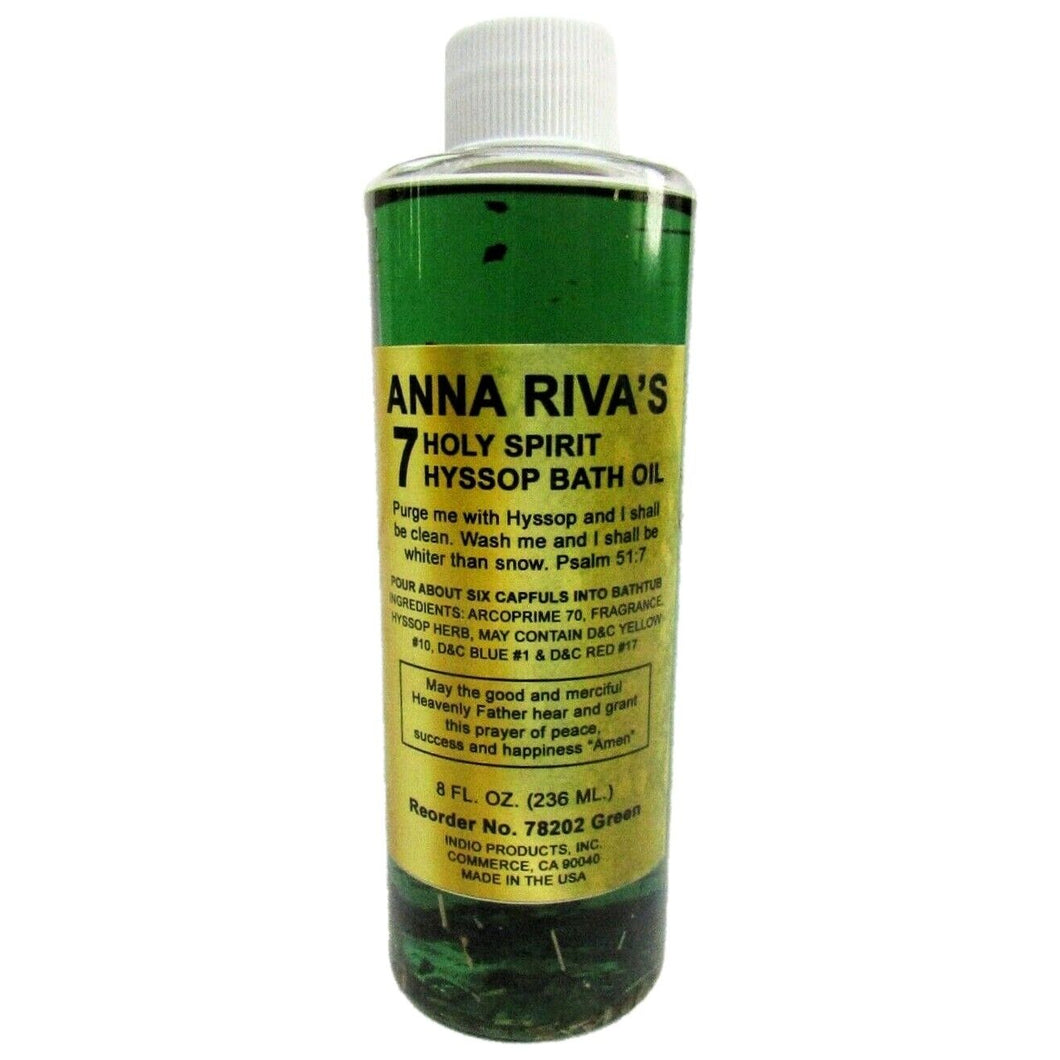 Anna Riva's 7 Spirit Hyssop Bath Oil - Green